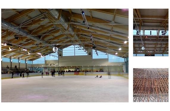 Neubau „Elbe Ice Stadion“ - Eissporthalle  in Brokdorf